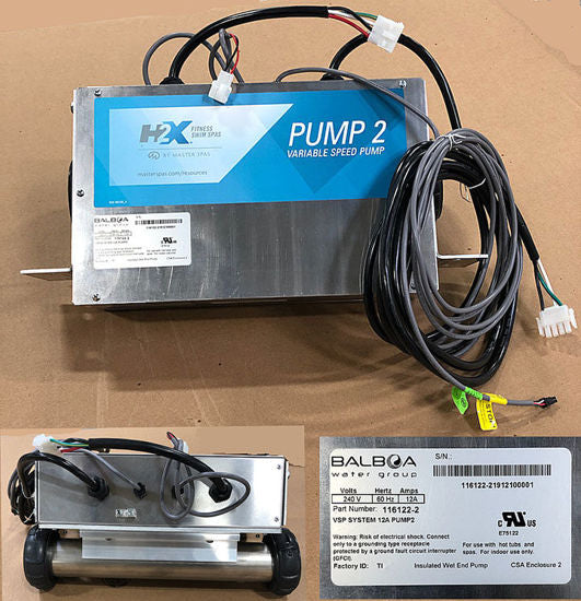 Master Spas - Balboa 59204, VSP Drive for H2X Challenger Pump 2 - X400497