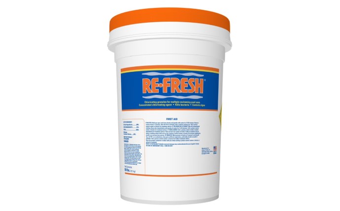 REFRESH 50 lb Pail 68% Calcium Hypochlorite Granular