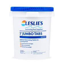 Leslie's - 3 in Jumbo Chlorine Pool Tabs - 50 lbs Bucket