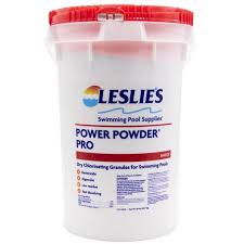 LESLIES POWER POWDER PLUS CALCIUM HYPOCHLORITE POOL SHOCK -