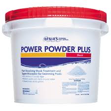 LESLIES POWER POWDER PLUS CALCIUM HYPOCHLORITE POOL SHOCK -