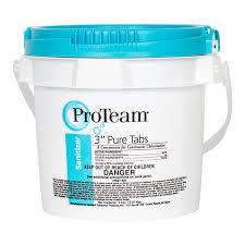 ProTeam 50 lb Drum 3" Pure Tabs Chlorine Tablets